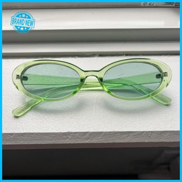 Retro Oval Sunglasses Y2K Vintage Chic Lightweight Festival Accessory main image 6